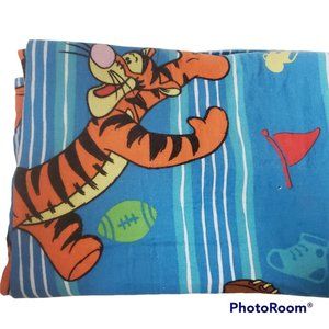Tigger Twin Flat Sheet Cutter Disney All Cotton for Bedding or Crafts
